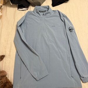 Travis Mathew Sky Blue Quarter-Zip Pullover